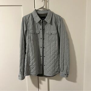 Mens large marmot quilt gray green jacket